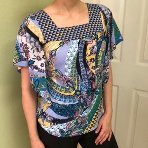 Fun multicolor summer top